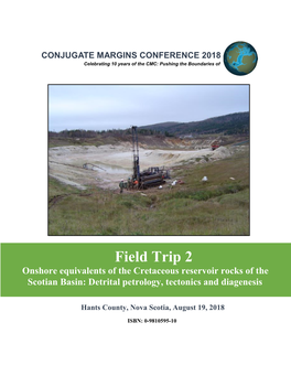 Field Trip 2 Onshore Equivalents of the Cretaceous Reservoir Rocks of the Scotian Basin: Detrital Petrology, Tectonics and Diagenesis