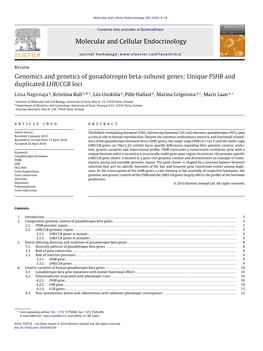 Genomics and Genetics of Gonadotropin Beta-Subunit Genes: Unique FSHB and Duplicated LHB/CGB Loci