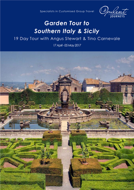 Garden Tour to Southern Italy & Sicily