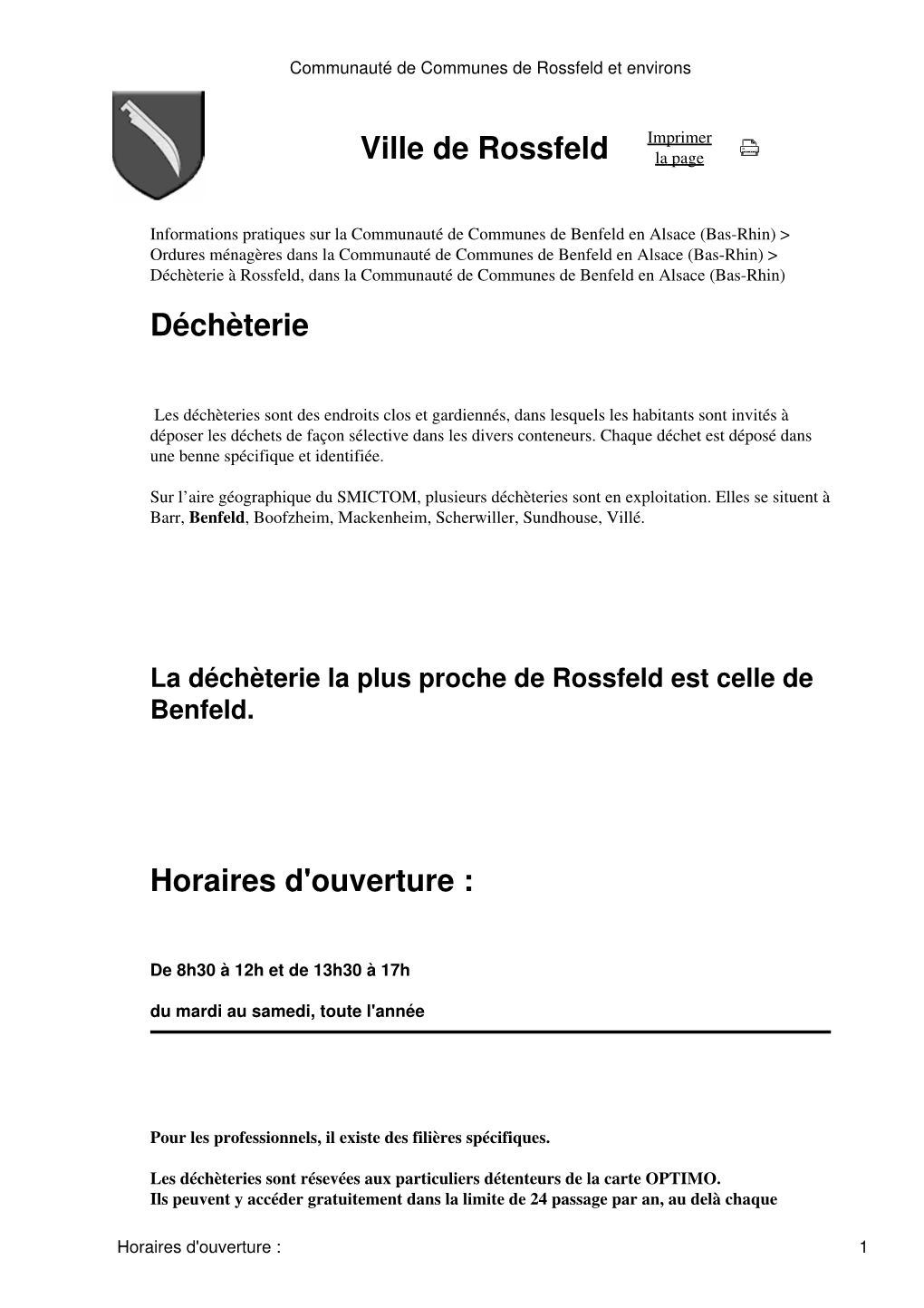 Communauté De Communes De Rossfeld Et Environs