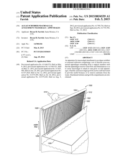 (12) Patent Application Publication (10) Pub. No.: US 2015/0034539 A1 Farrish (43) Pub