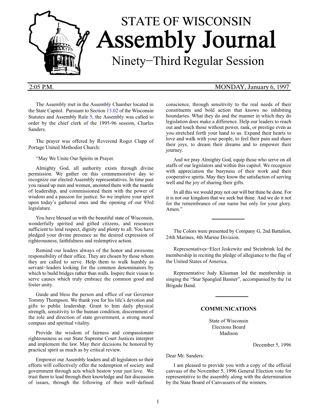 Ninety−Third Regular Session