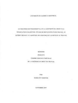 Étude De Deux Conflits De Travail Au