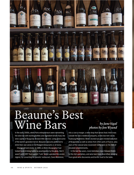 Beaune's Best Wine Bars