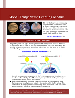 Global Temperature Learning Module