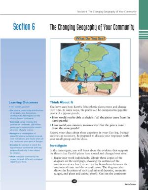 Section 6 the Changing Geography of Your Community