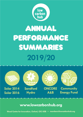 Annual Performance Summaries 2019/20