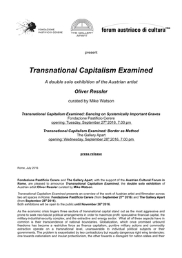 Transnational Capitalism Examined