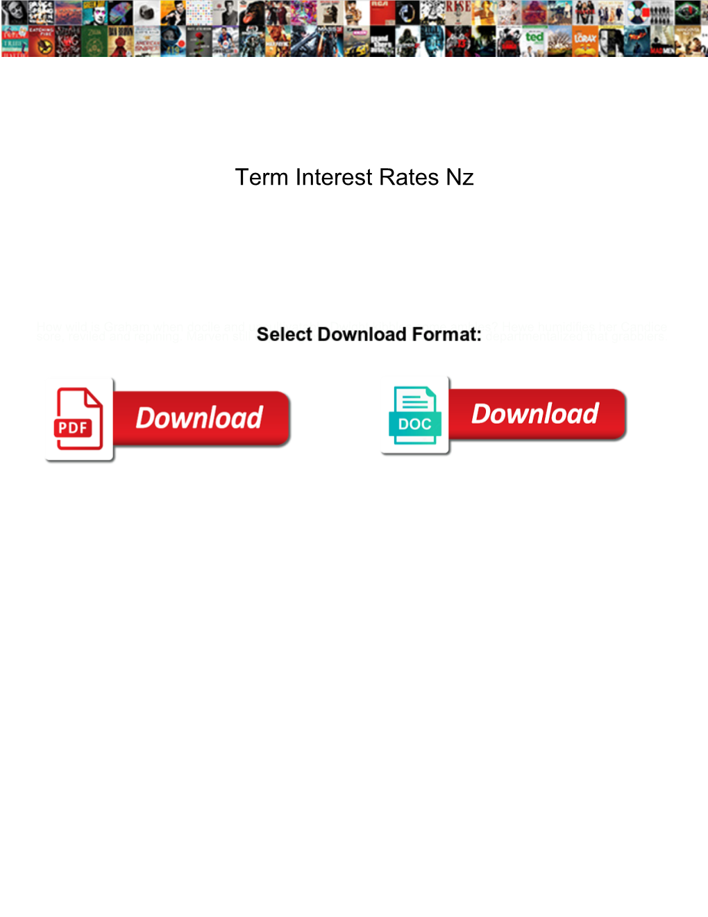 Term Interest Rates Nz