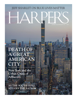 DEATH of a GREAT AMERICAN CITY Newnew Yorkyork Andand Thethe Urban Crisis of Aff Uence