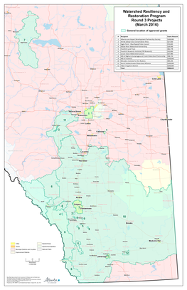 Watershed Resiliency and Restoration Program Round 3 Projects (March