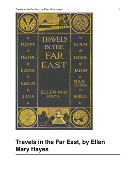 Travels in the Far East, by Ellen Mary Hayes 1