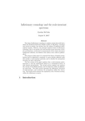 Inflationary Cosmology and the Scale-Invariant Spectrum