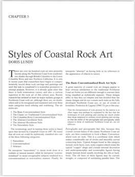 Styles of Coastal Rock Art DORIS LUNDY