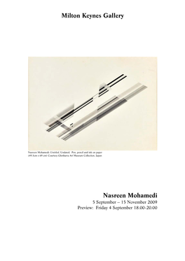 Nasreen Mohamedi: Untitled, Undated