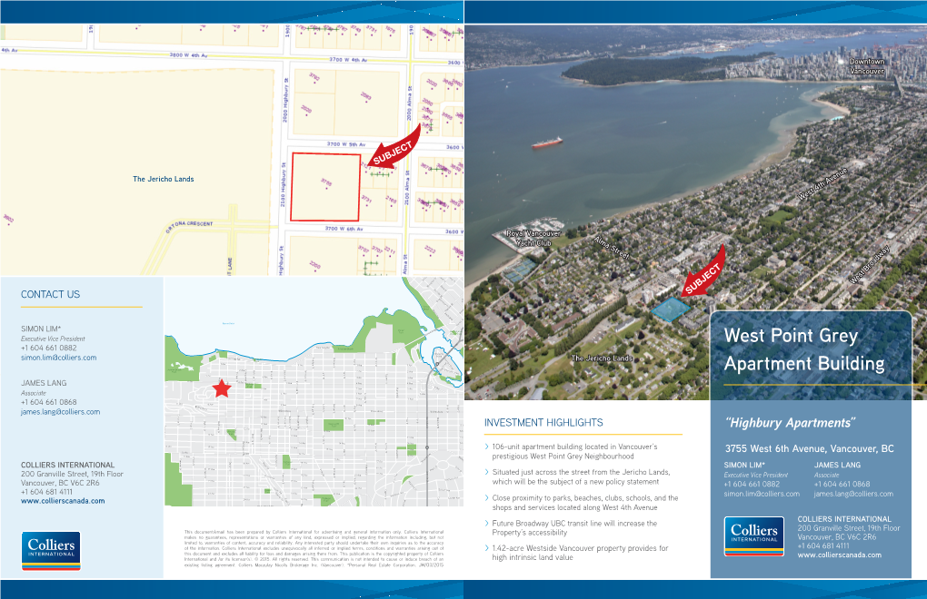 West Point Grey Apartment Building “Highbury Apartments”