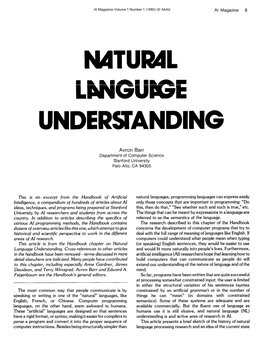 Natural Language Understanding Information About the World