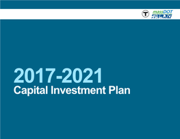 Capital Investment Plan: 2017-2021