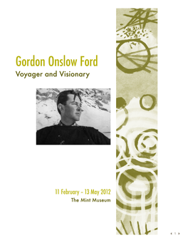 Gordon Onslow Ford Voyager and Visionary