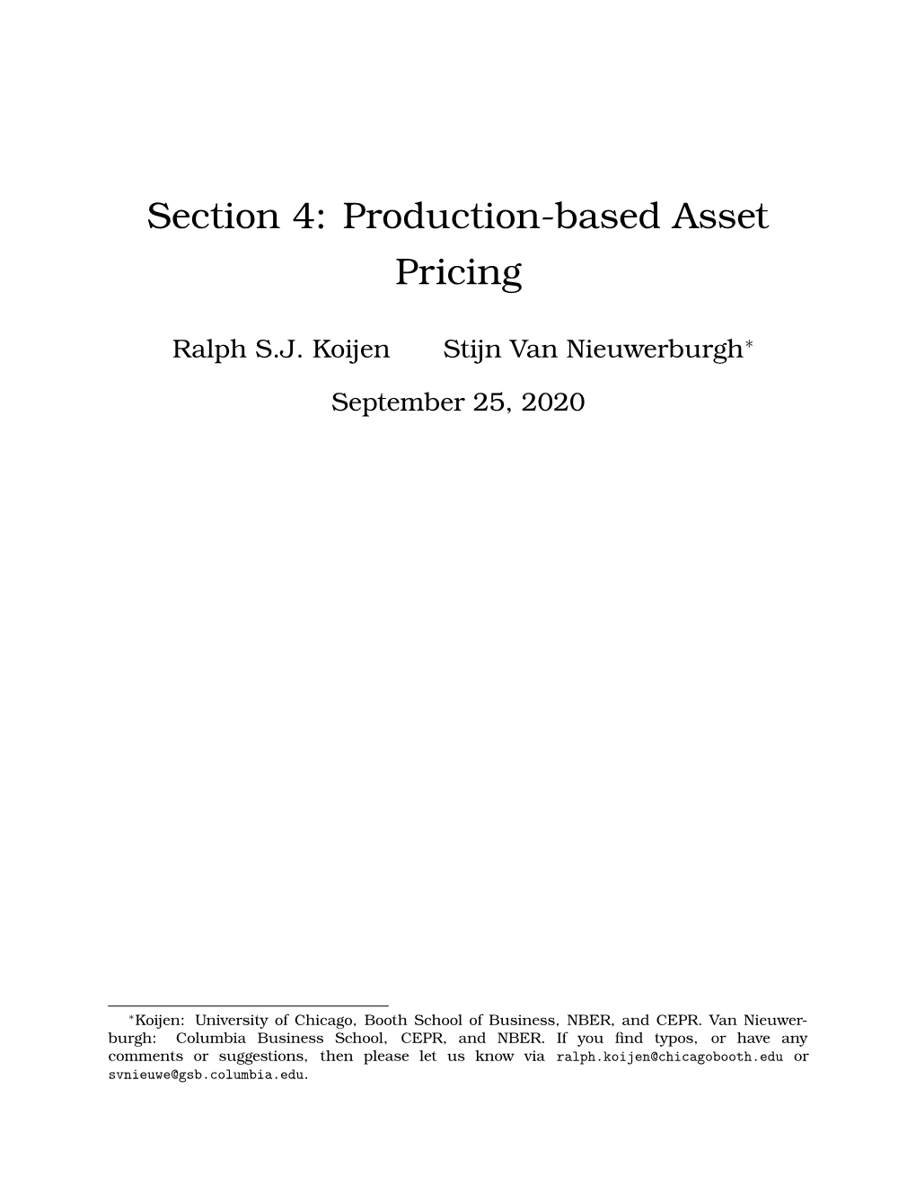 Production-Based Asset Pricing