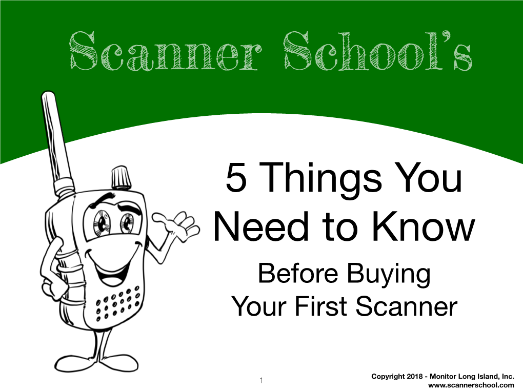 Scanner School’S