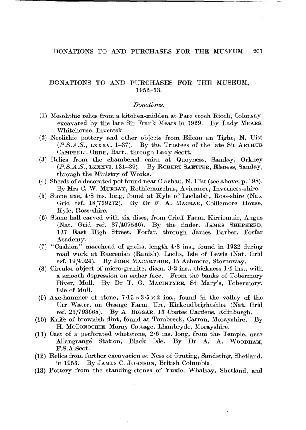 Mesolithic Relics Fro Mkitchen-Middea T Parna E Croch Rioch, Colonsay, Excavate Late R Franth Esi Y B Dk Mear 1929N Si Lady B