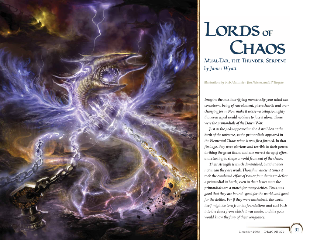 Lords of Chaos: Mual-Tar