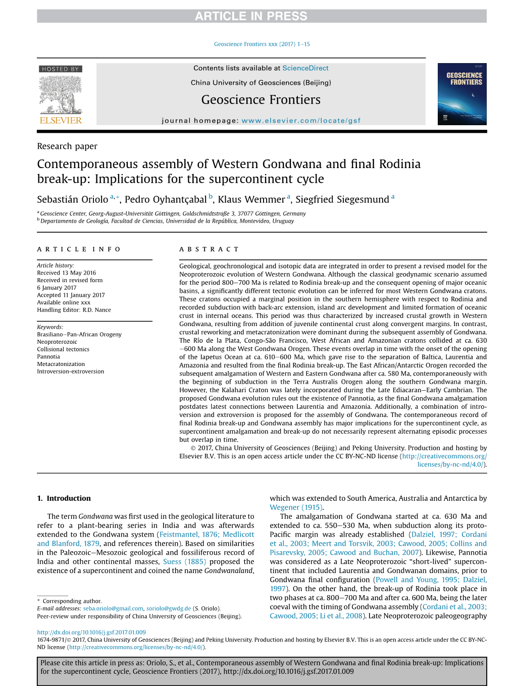 Implications for the Supercontinent Cycle