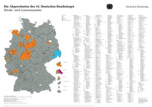 Die Abgeordneten Des 19. Deutschen Bundestages Direkt- Und Listenmandate