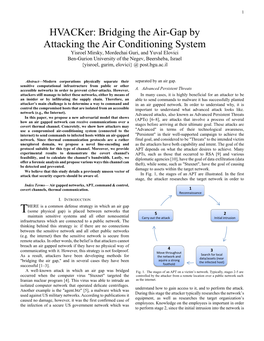 Bridging the Air-Gap by Attacking the Air Conditioning System