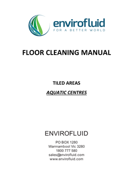 Floor Cleaning Manual