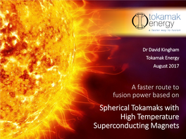 Spherical Tokamaks with High Temperature Superconducting Magnets Progress to Fusion Power