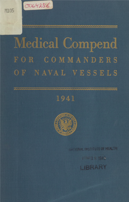 Medical Compend for Commanding Officers of Naval Vessels to Which