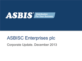 ASBISC Enterprises Plc Corporate Update