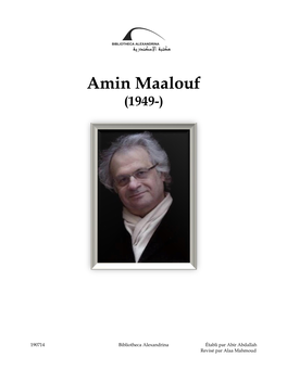 Amin Maalouf (1949-)