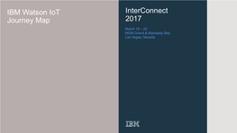 Interconnect 2017 IBM Watson Iot Journey