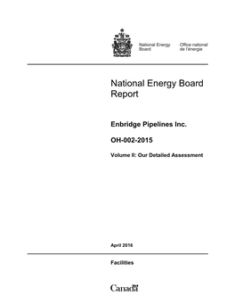 National Energy Board Report