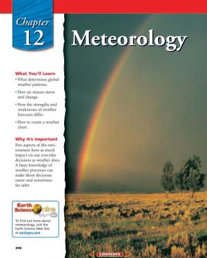 Chapter 12: Meteorology