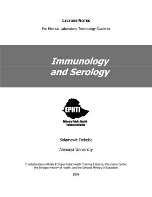 Immunology and Serology