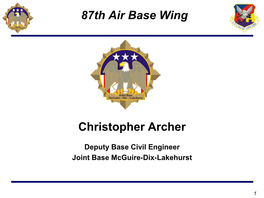 87Th Air Base Wing Christopher Archer