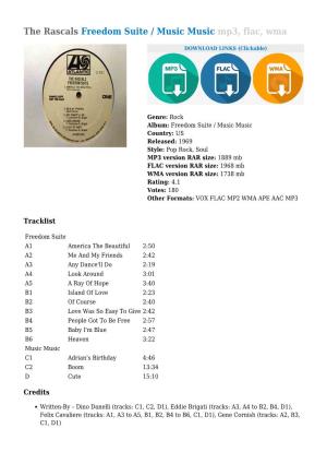 The Rascals Freedom Suite / Music Music Mp3, Flac, Wma