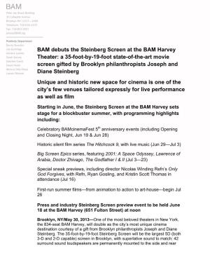 BAM Debuts the Steinberg Screen at The