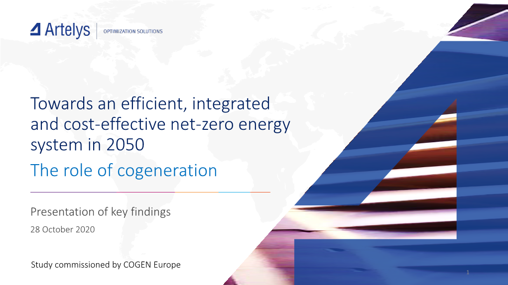 Towards an Efficient, Integrated and Cost-Effective Net-Zero Energy System in 2050 the Role of Cogeneration