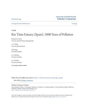 Rio Tinto Estuary (Spain): 5000 Years of Pollution Richard A