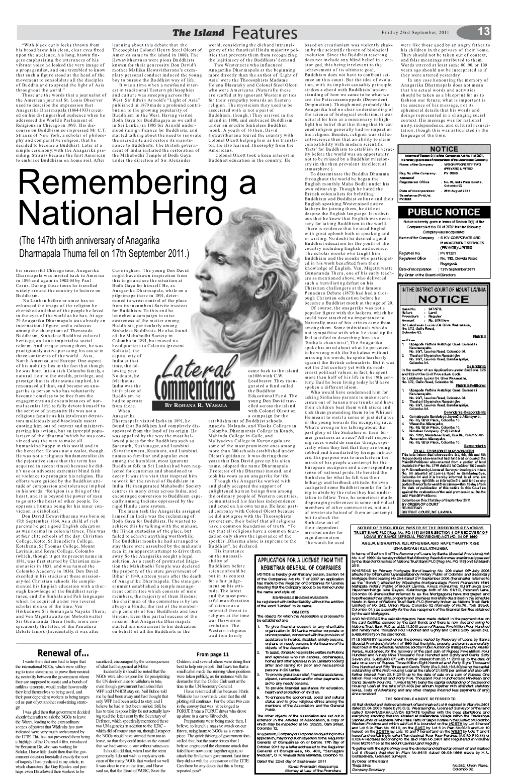 Remembering a National Hero