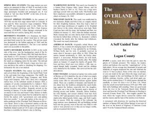 The OVERLAND TRAIL