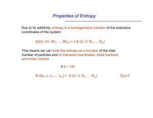 Properties of Entropy