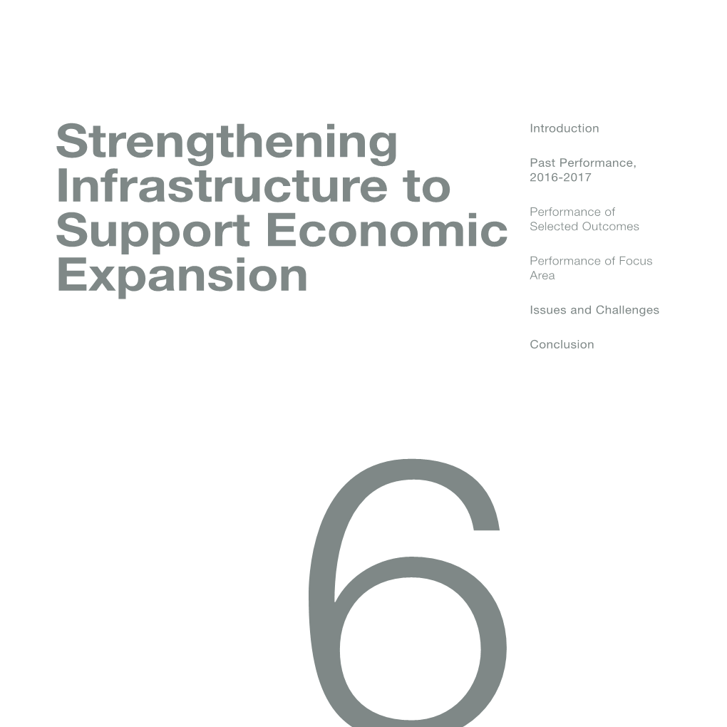 Strengthening Infrastructure to Support Economic Expansion 6-3