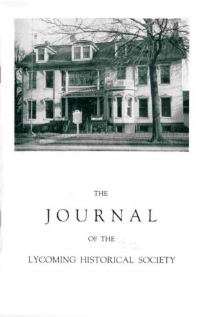 The Journal of the Lycoming County Historical Society, April 1957