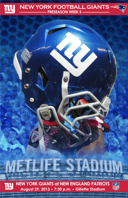 New York Football Giants Preseason Week 5